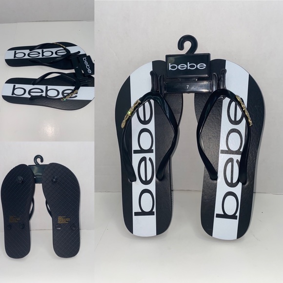 NWT Bebe Flip Flop  New - Picture 1 of 6